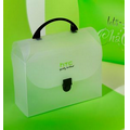 Large Lunch Box w/ Handle & Clasp Fastener - 9"x6"x3.75"